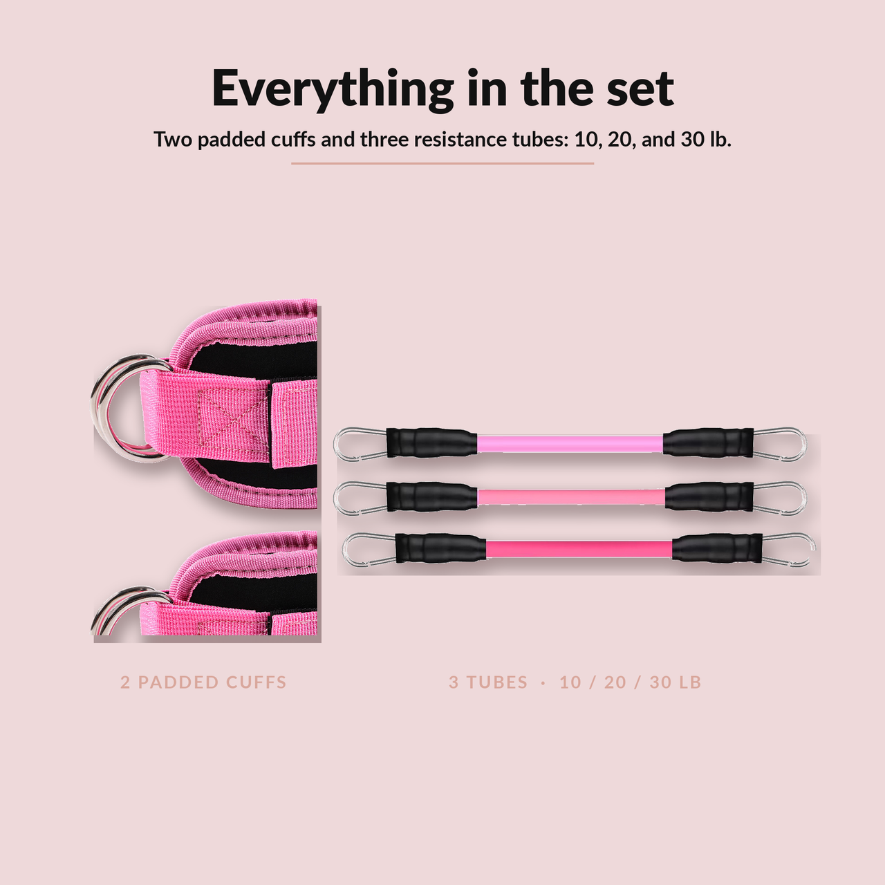 KovaFit Leg & Glute Resistance Band Set