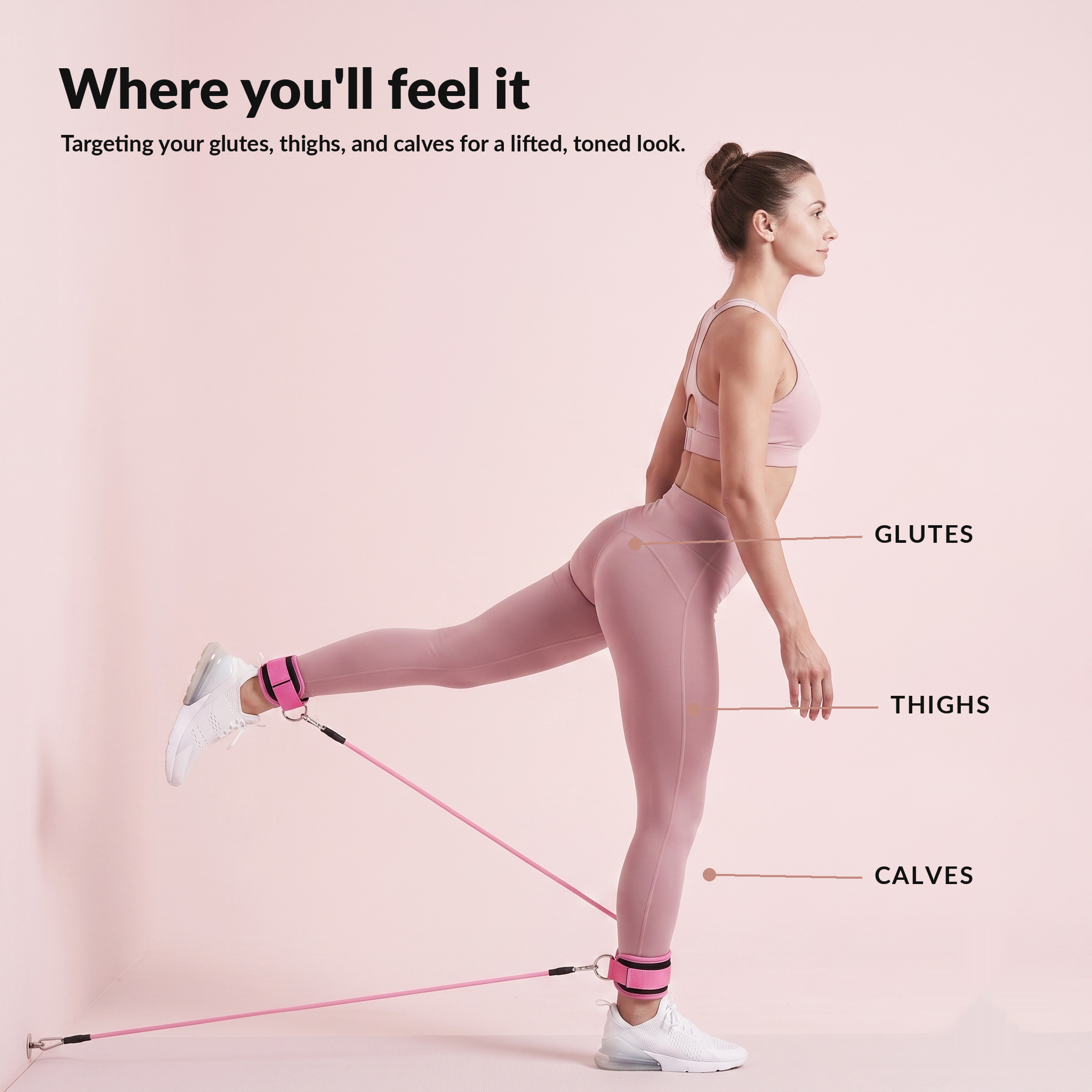 KovaFit Leg & Glute Resistance Band Set